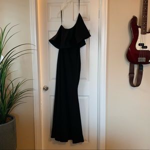 Lulus So Amazed Black One-Shoulder Maxi Dress